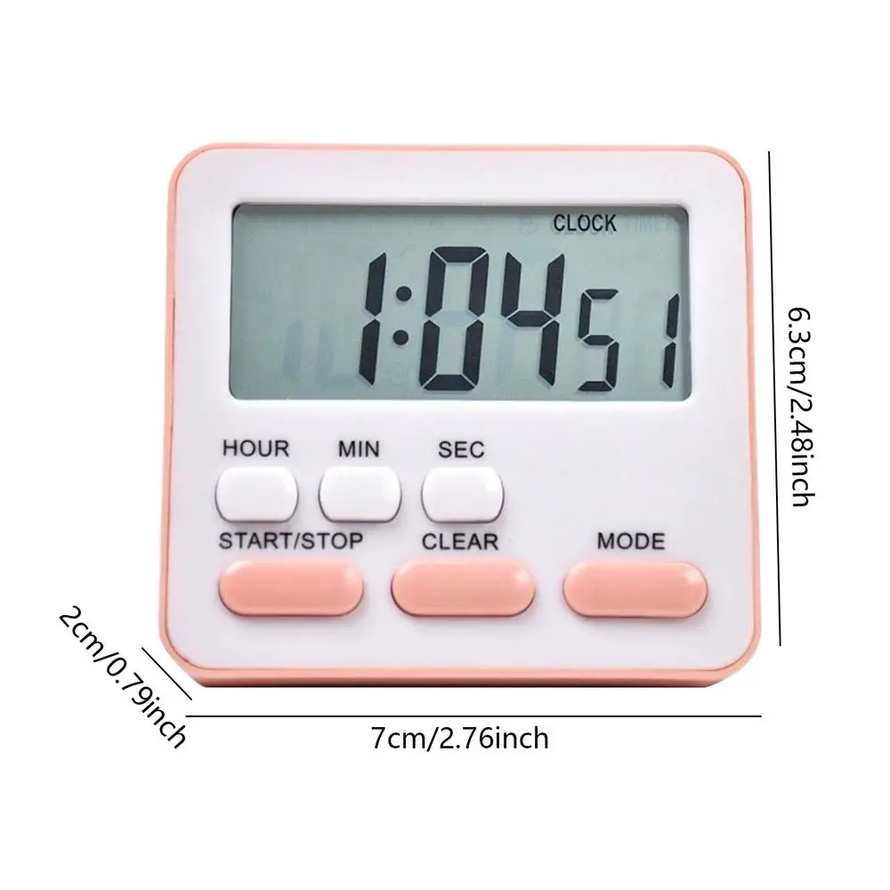 Digital Display Kitchen Timer and Stopwatch with Countdown & Alarm
