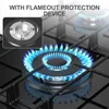 36" 5 Burner Gas Cooktop Built-in Stove Top Tempered Glass Panel NG/LPG Auto Ignition Hob Universal Nozzle Stainless Steel 5