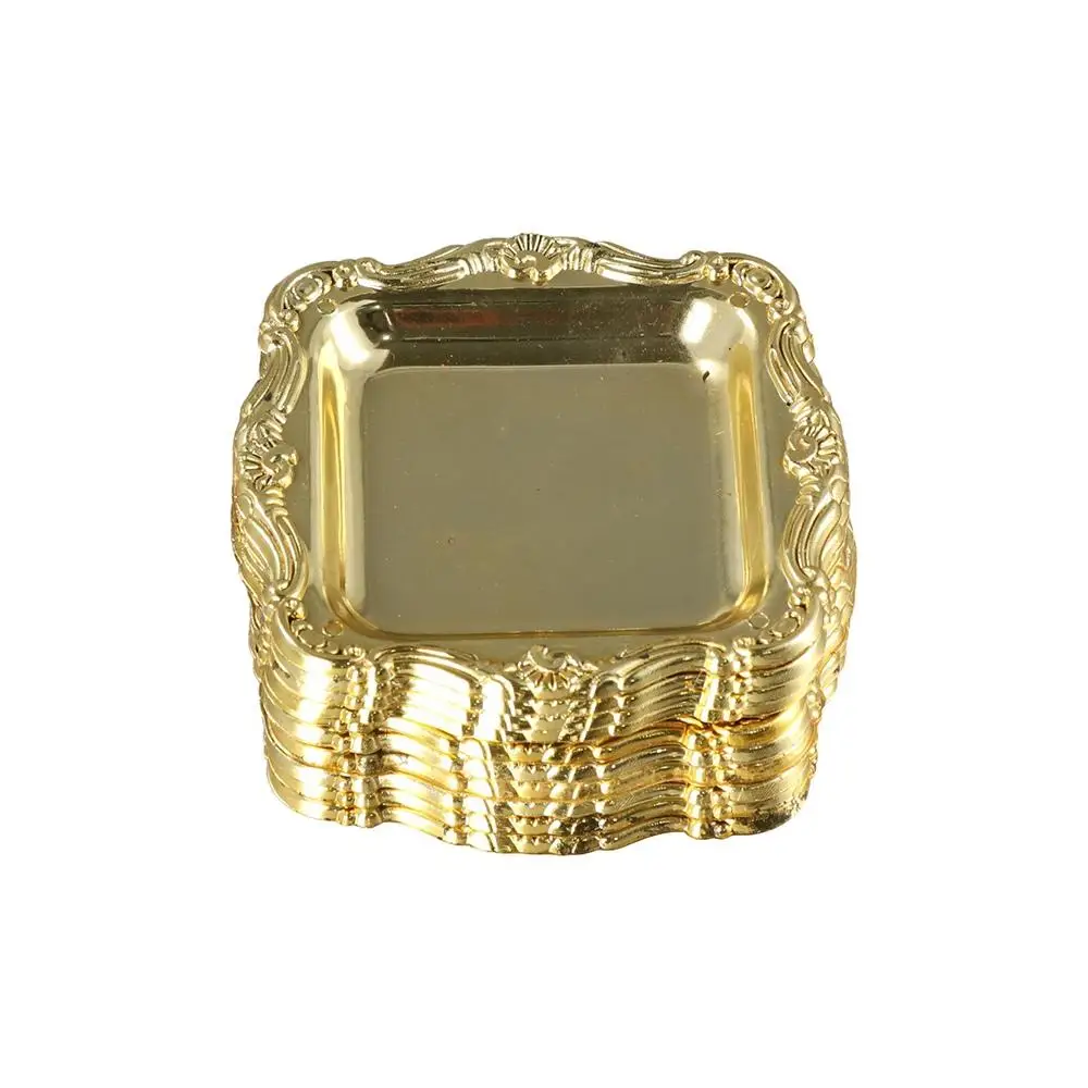 Plastic 10Pieces Dish Sushi Party Cake Snack Storage Fruit Plate Home Supplies Storage Tray