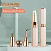 4 in 1 Electric Facial Hair Removal Painless Epilator Eyebrow Lipstick Shape Facial Sensitive Areas Bikini Depilator Body Shaver 3