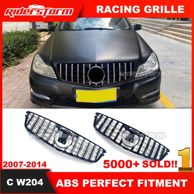 Front Bumper Grill W204 Gt Grille For Mercede C Class W204 Racing Gt Grille  C180 C200 C250 C300 2008-2014 W204 Panamerca Grid - Racing Grills -  AliExpress