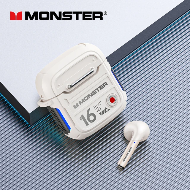 Original Monster V5.3 Bluetooth Headphones XKT16 Wireless HIFI Sound Earphones Low Latency