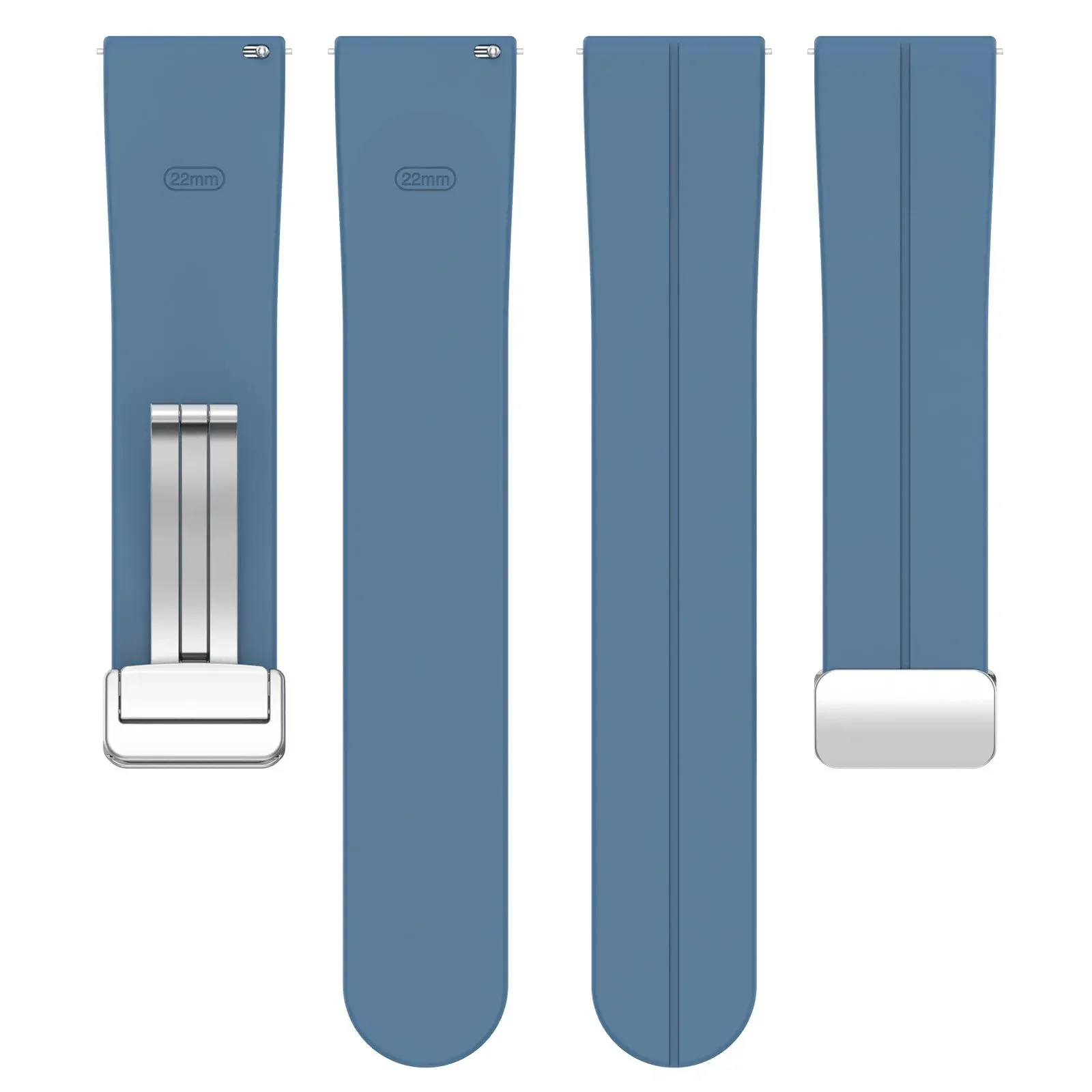 Magnetic Folding Buckle Silicone Band - Universal Fit, 20-22mm Strap