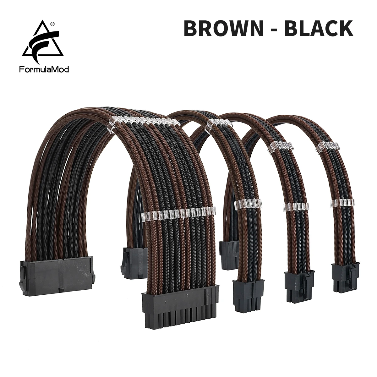 FormulaMod NCK2-Serie Netzteil-Verlängerungskabel-Kit, einfarbige Kabelmischungskombination 300 mm ATX24Pin PCI-E8Pin CPU8Pin mit Kämmen – Detail 12