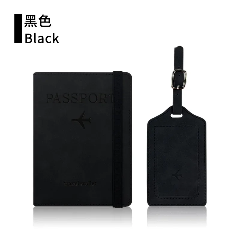 RFID Blocking Travel Passport and Credit Card Holder Case - Stylish PU Leather Protective Accessory