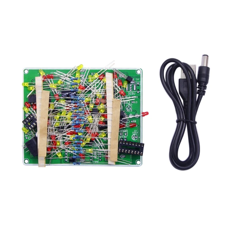 

Y1UB NE555 + CD4017 Наборы для практического обучения Светодиодные мигающие огни Электронный модуль