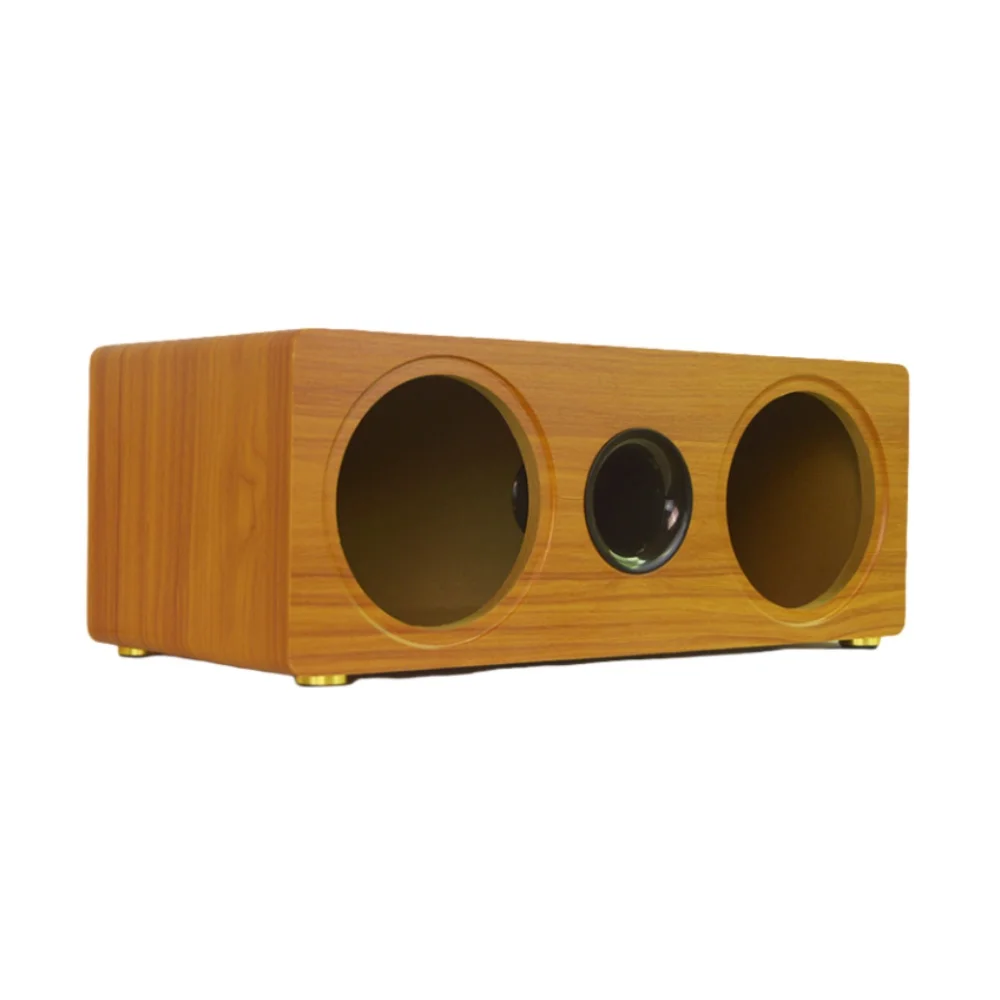 4-inch Dual Speaker Empty Box Wooden Shell DIY Modification