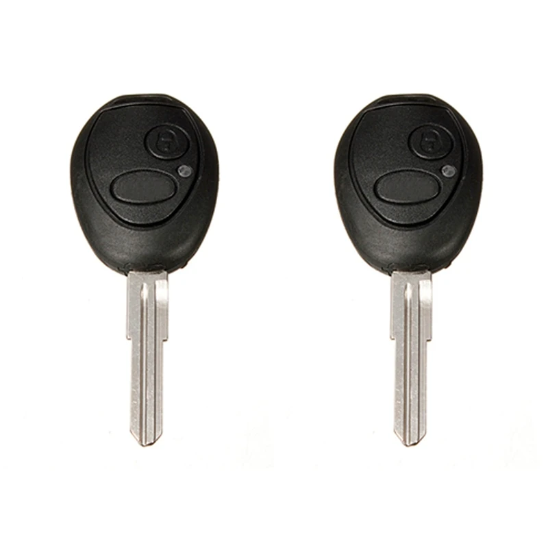 

2X 2 Button Remote Key Fob Case Shell Uncut Blade For Land Rover Discovery 99-04