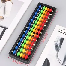 

Plastic 13 Column Portable Abacus Arithmetic Soroban Calculating Tool With Colorful Beads Children's Educational Toys Calculator