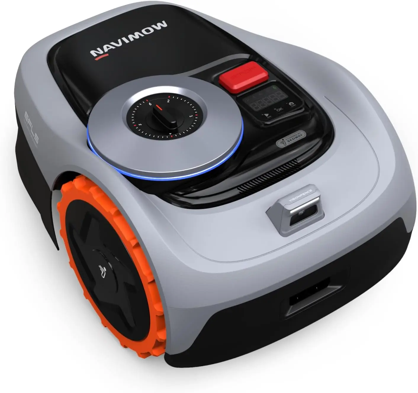 i105N Robot Lawn Mower Perimeter Wire Free 1/8 Acre Robotic Lawnmower, AI-Assisted Mapping, Virtual Boundary, APP Control