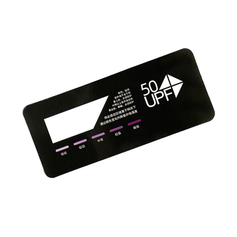 

UV Test Card Quick Test UPF Easy Measurement Quick Detection for Skin for Protection Color Deeeper UV for Stronge