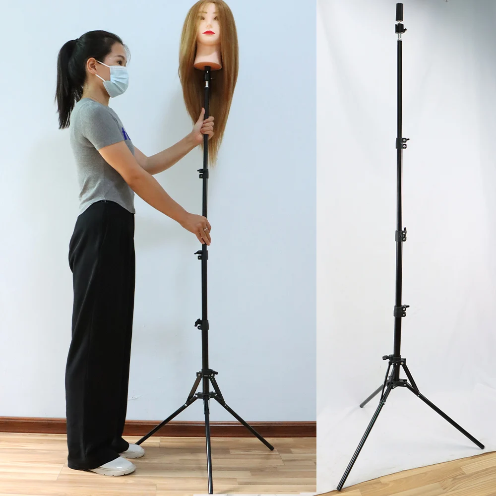 Adjustable Wig Head Stand Tripod Holder Mannequin