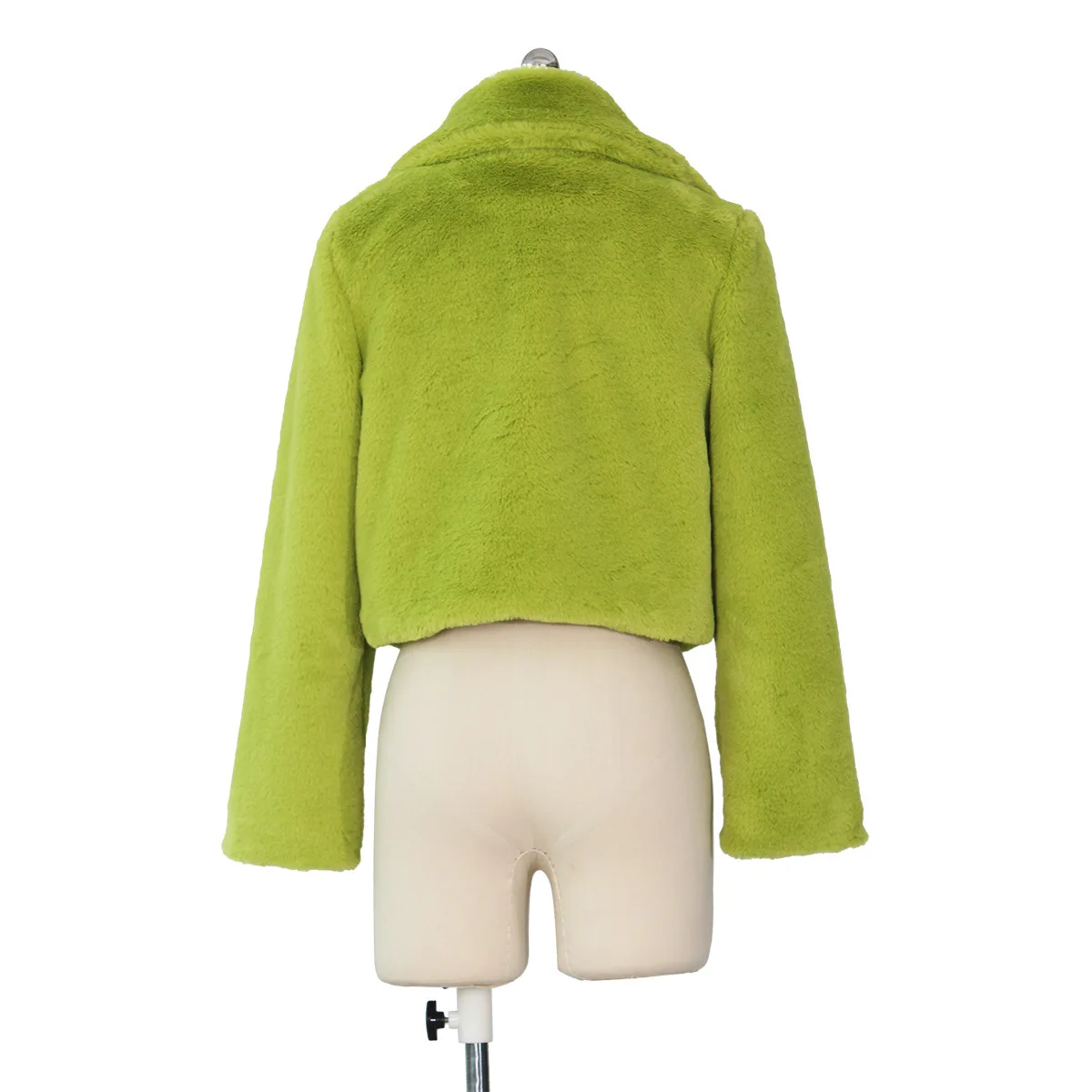 Plus Big Size 3XS-10XL 2024 Loose Faux Fur Cardigan Short Jacket Women's Autumn and Winter Coat 5XL 6XL 7XL 8XL 9XL 10XL