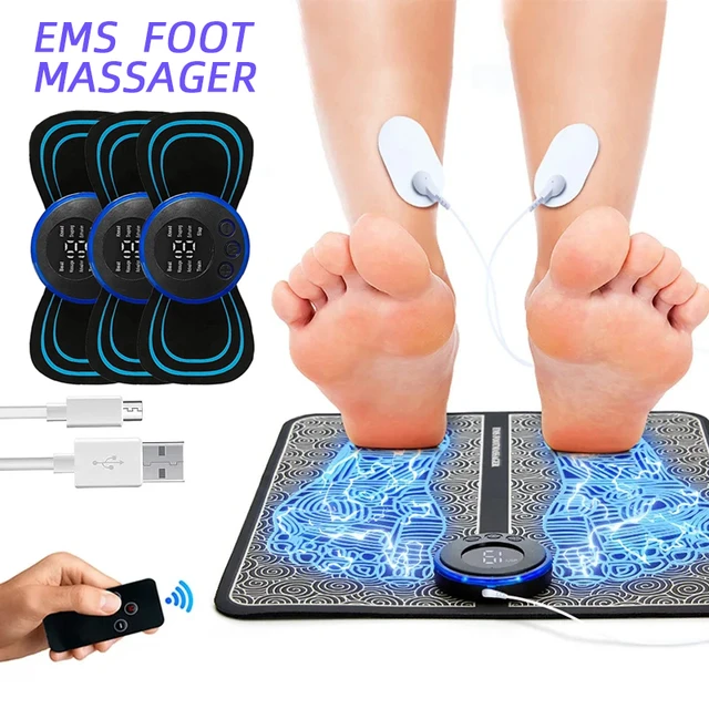 EMS Foot Massager Electric Massage Mat With USB Charging Foot Relaxation Mat  Vibration Massage Pads For Relieving Feet Pain - AliExpress
