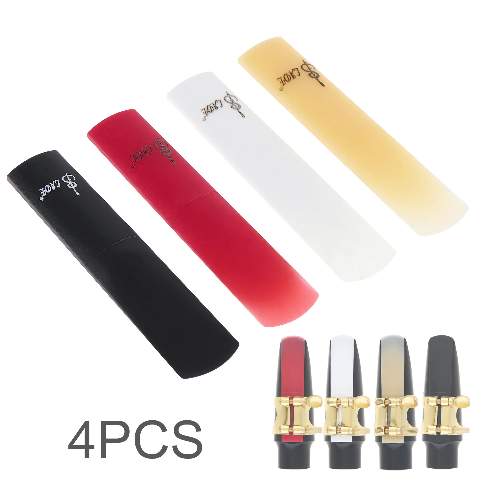 Resin Plastic Saxophone Reeds Parts For Clarinet Soprano Alto Tenor Sax Professional Instruments Saxophone Accessories Tool 4pcs saxophone accessories saxophone reeds