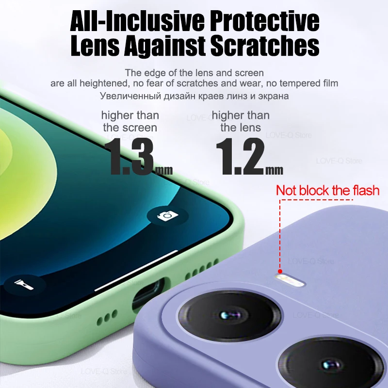 Luxury Liquid Silicone Shockproof Phone Case - Soft Back Cover