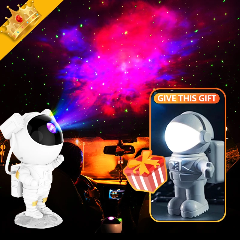 cat night light Galaxy Starry Star Projector Astronaut Lamp Colorful Sky Night Light LED For Kids Bedroom Projection Home Decorative Light Gifts decorative night lights