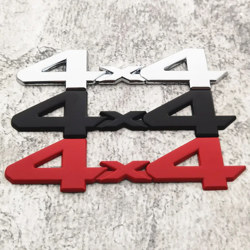 

Cross-border hot-selling refitted off-road 4×4 car sticker 4× 4 rear metal label