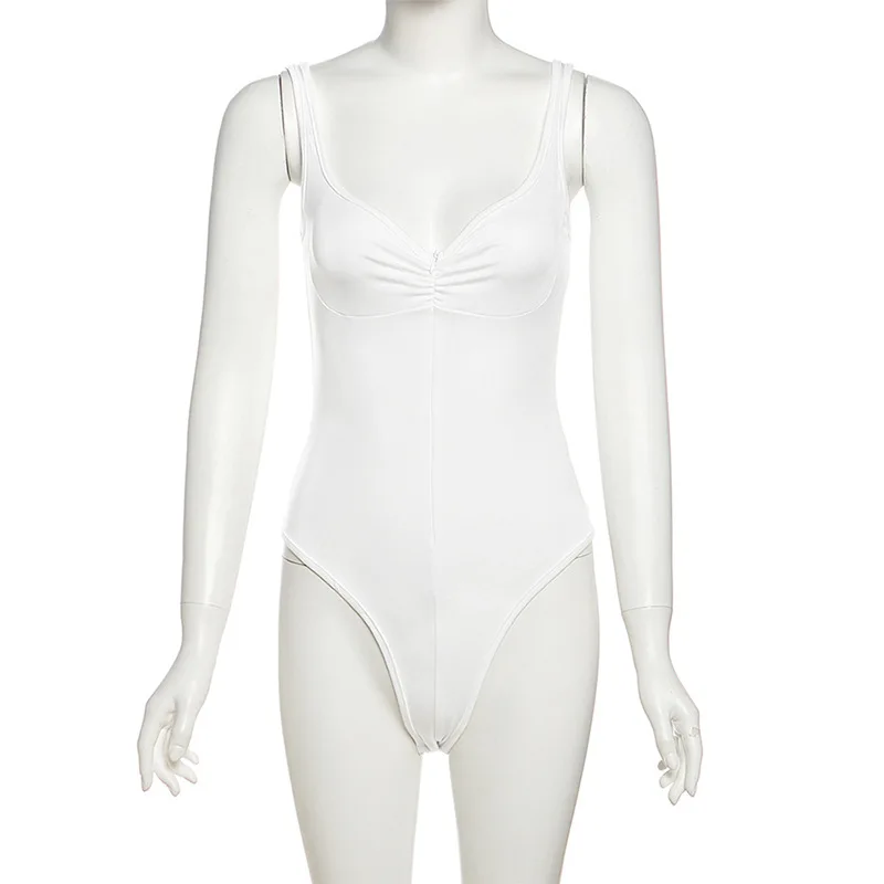 black bodysuit with a flattering neckline