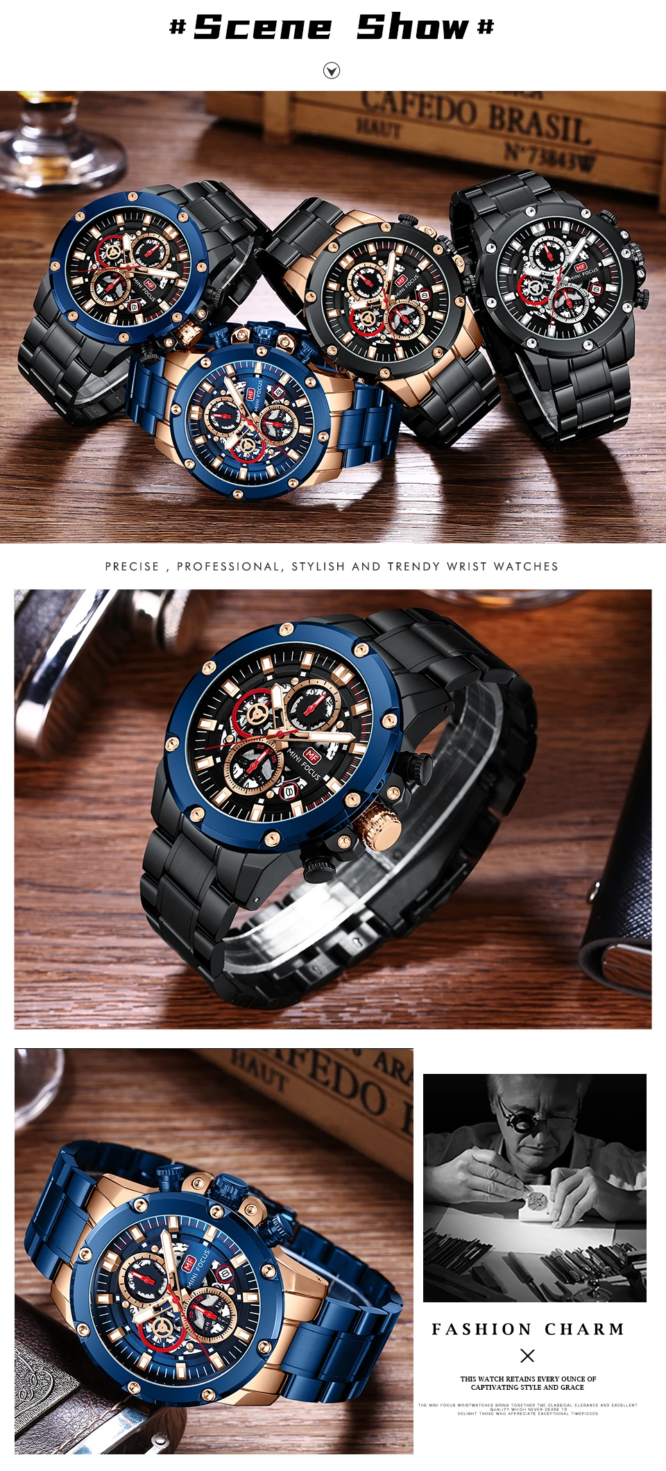 MINI FOCUS Quartz Watch for Men Waterproof_voghion.com