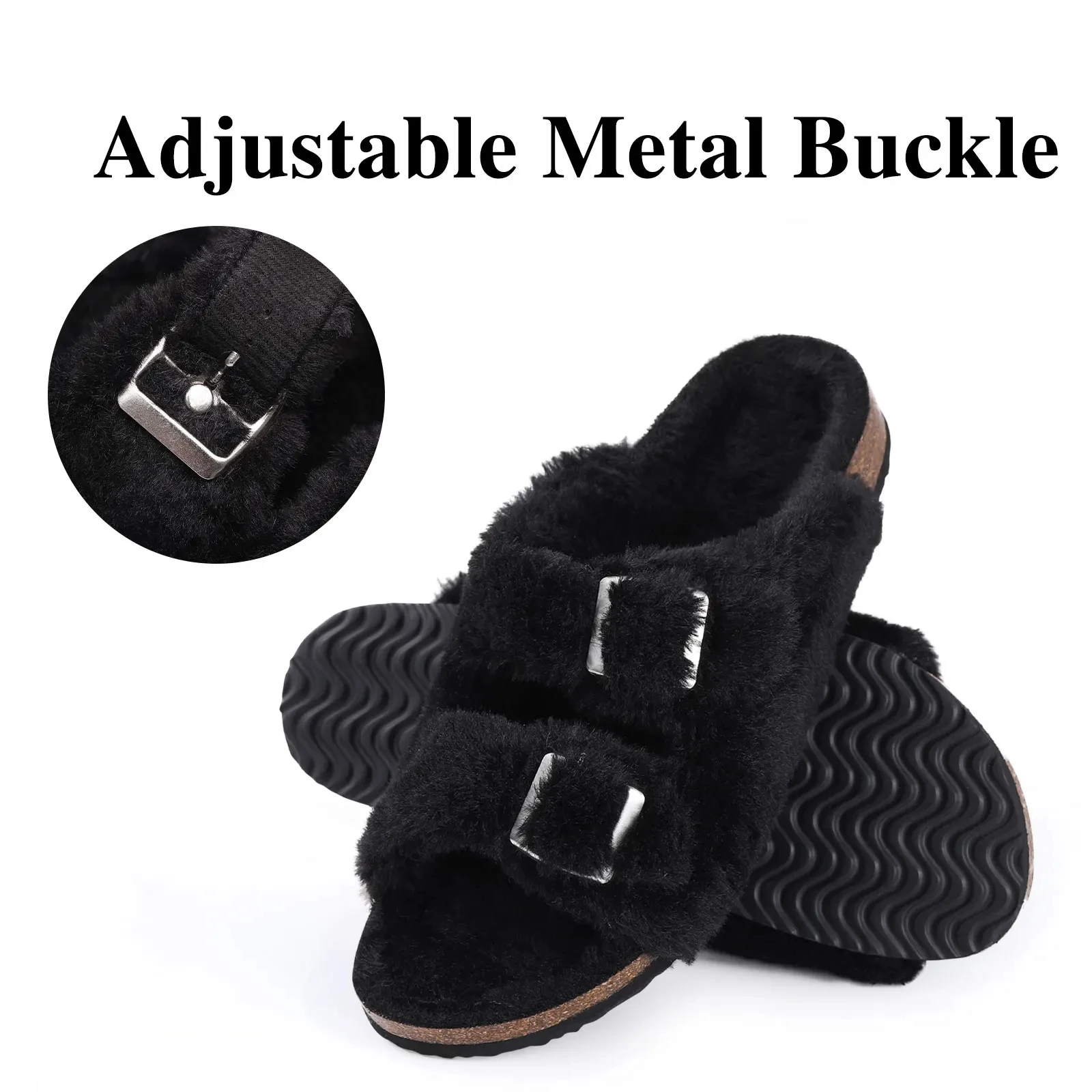 Die frau in den weichen, flauschigen schuhen hatte ein weibchen und einen pelz in der winterhitze, das warm und warm ist im haus – Detail 31