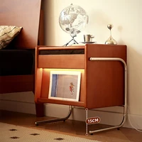 Table De chevet à compartiment caché, minimaliste, moderne, peu encombrante, luxe, Premium, meubles De maison 4