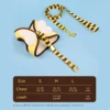 [Popular Chioce] Small Dog Harness and Leash Step in No Chock No Pull Soft Mesh Bee Heart Wing Cute Design With Secure Zinc Allo 4