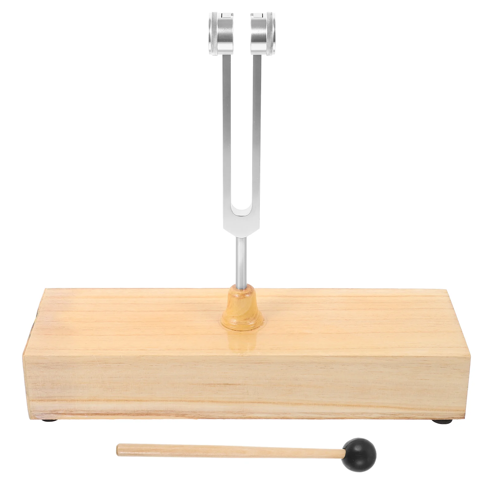 

Tuning Fork Box with Hammer Sound Bar Meditation Tools Healing Forks Relaxing Wooden