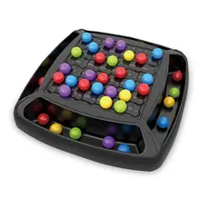 

New Colorful Fun Rainbow Ball Matching Toy Puzzle Chess Board Game Rainbow Ball Elimination Color Matching Educational Kids Toy