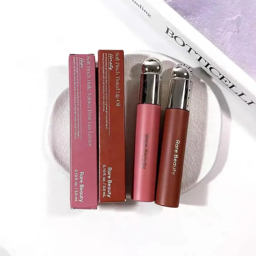 3ml For Rare Beauty Soft Pinch Tinted Lip Oil Liquid Lipstick gloss Honesty Serenity Highlighte Moisturizing Lip Glaze Blush 4
