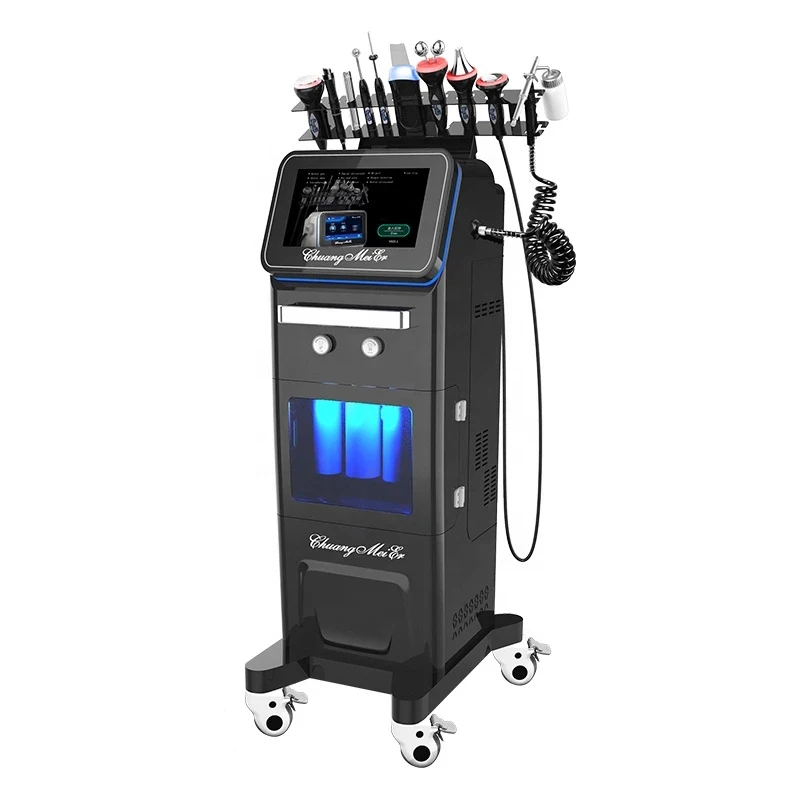 

Professional 10 in 1 Ultrasonic facial water Dermabrasion facial treatment deep cleansing skin microdermabrasion machine