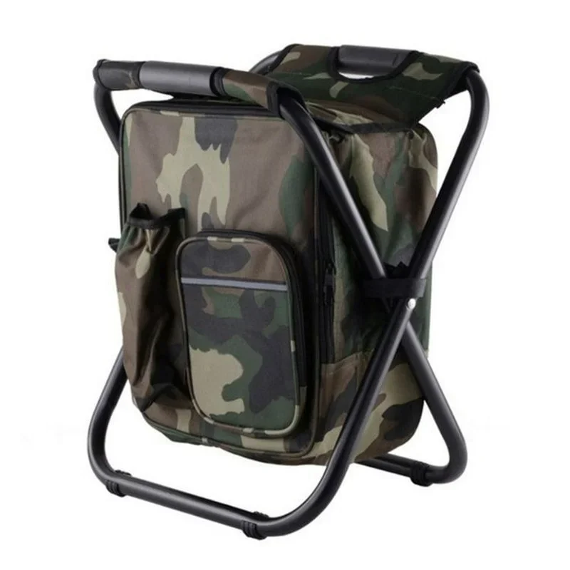 Smart Fishing Chair with Cooler Bag Combine Set Camping Folding Chair Portable Fishing Chairs with Bag Folding Stool Camp folding chair fishing accessory