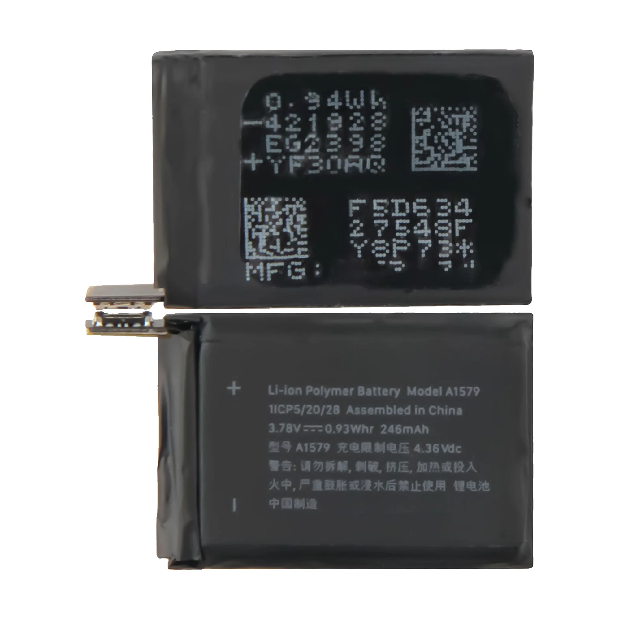 100% Original 42mm Battery For Apple Watch Series 1 for Series 1 A1579， A1803, (1st Generation) Batteries Bateria