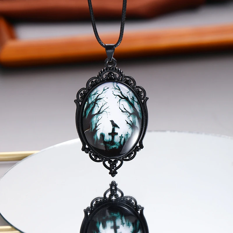 Vampire Velvet Cameo Choker Necklace - Gothic Fashion Jewelry