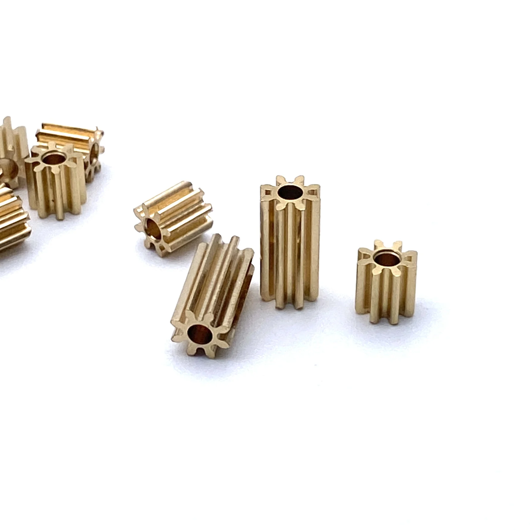 8/10 Teeth Small Copper Gear M0.5 DIY Model 0.5M 8T 10T Hole 2mm Thickness 10mm transmission gear