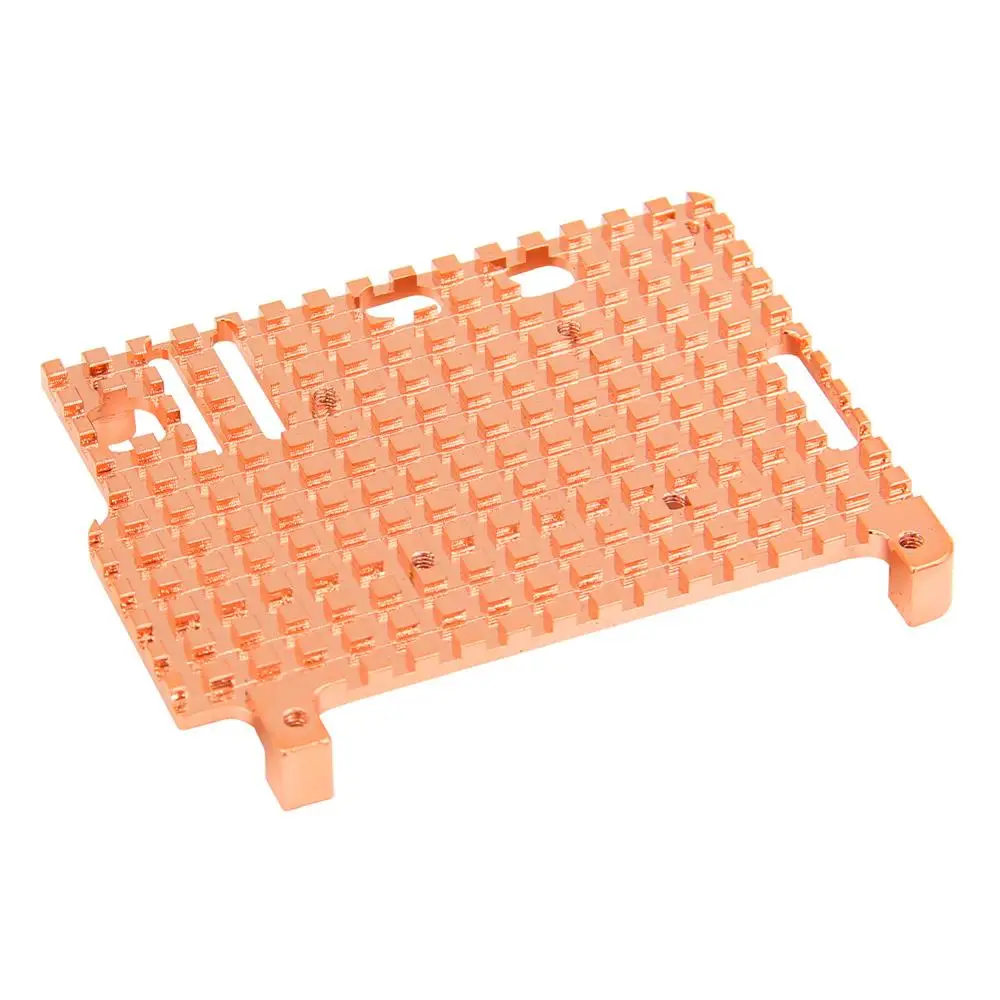 Raspberry Pi 5 Pure Copper Heat Sink With 4-wire PWM Speed Control Cooling Fan Active Cooler