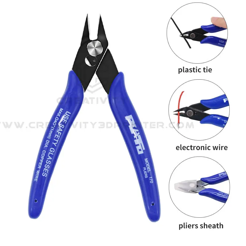 

PLATO 170 Wishful Clamp DIY Electronic Diagonal Pliers Side Cutting Nippers Wire Cutter 3D printer parts