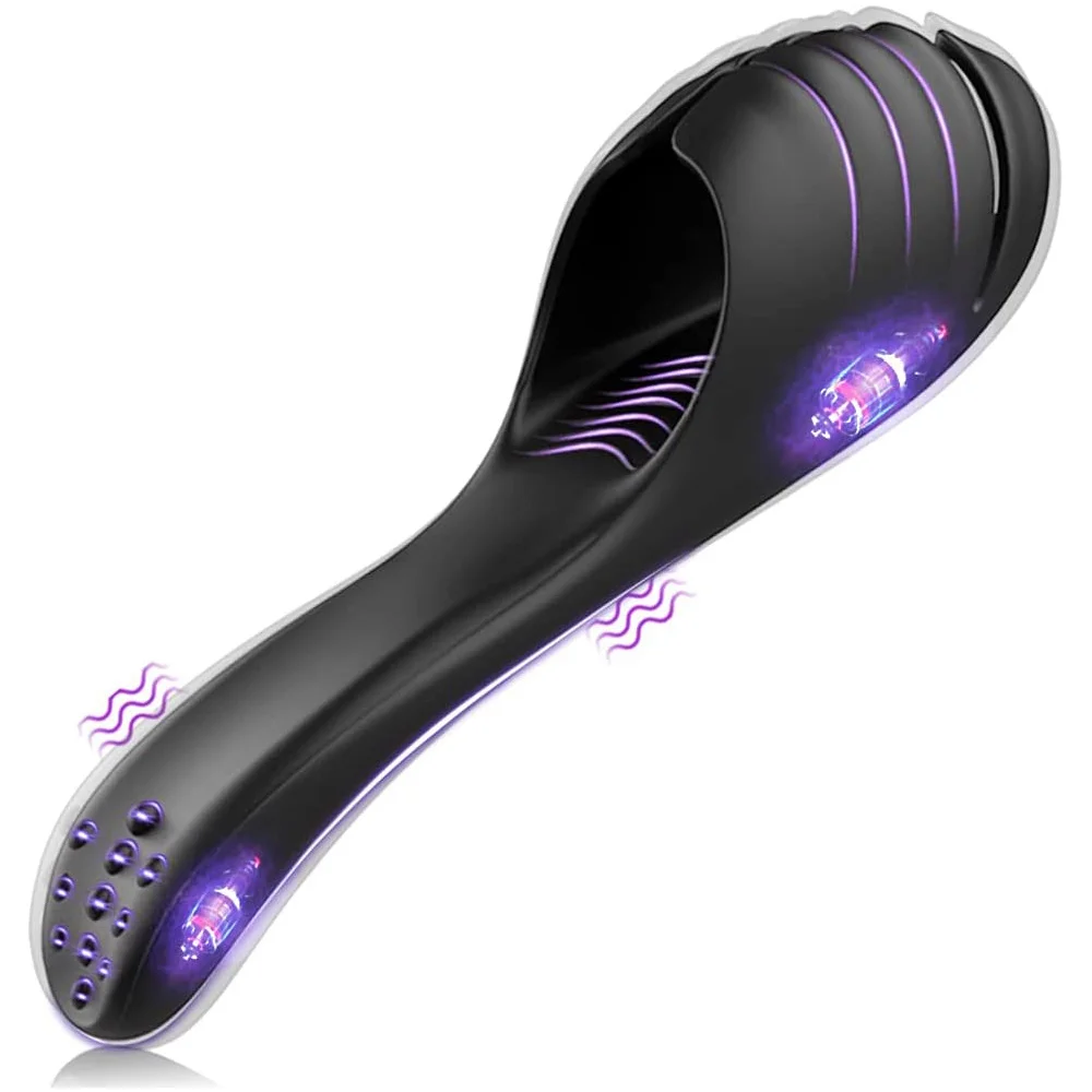 Masturbator For Men Vibrating Glans Massager Handheld Vibrator_voghion.com