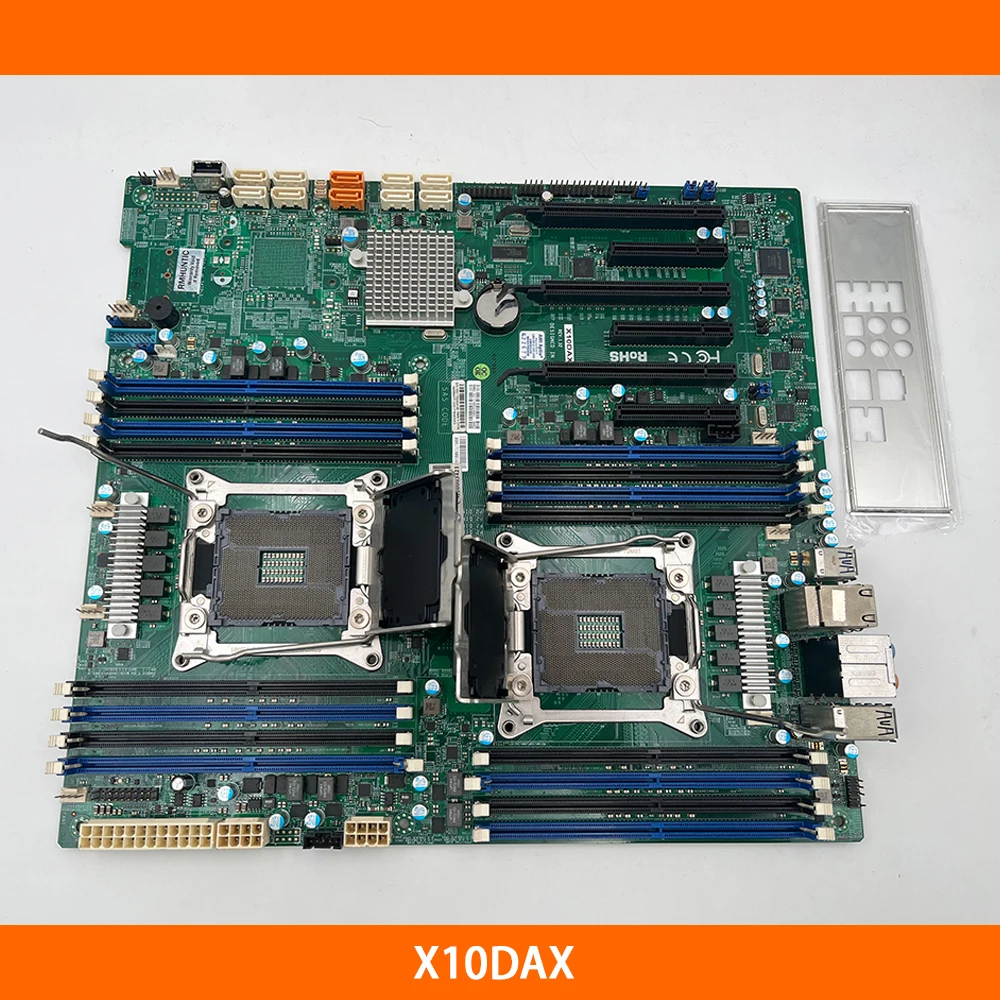 슈퍼마이크로 워크스테이션 마더보드 10XSATA 3 LGA 2011 C612 E-ATX DDR4-2400MHz 듀얼 웨이 X10DAX