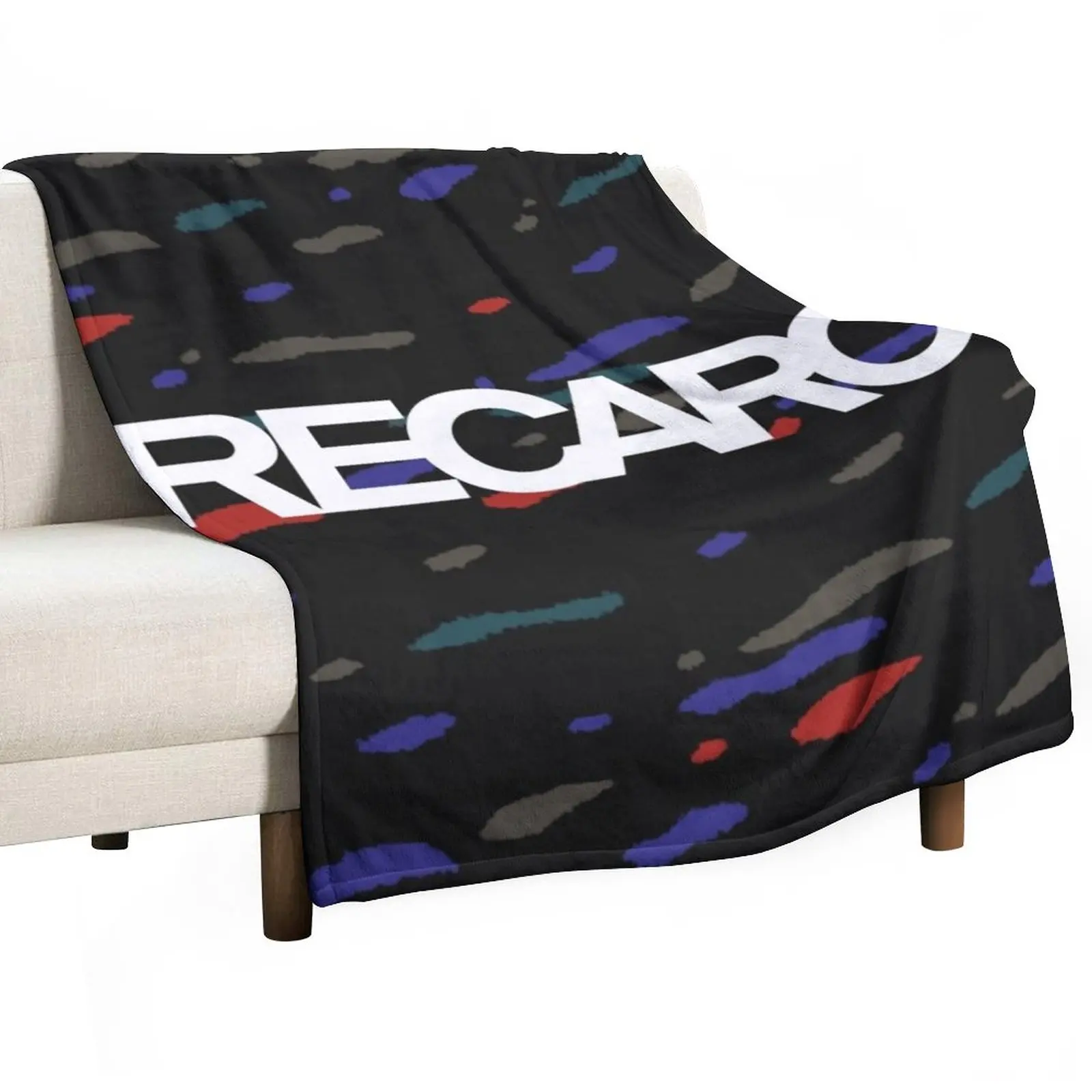 

confetti 90s jdm seat pattern logo Throw Blanket Cute Blanket Plaid Retro Blankets Bed linens