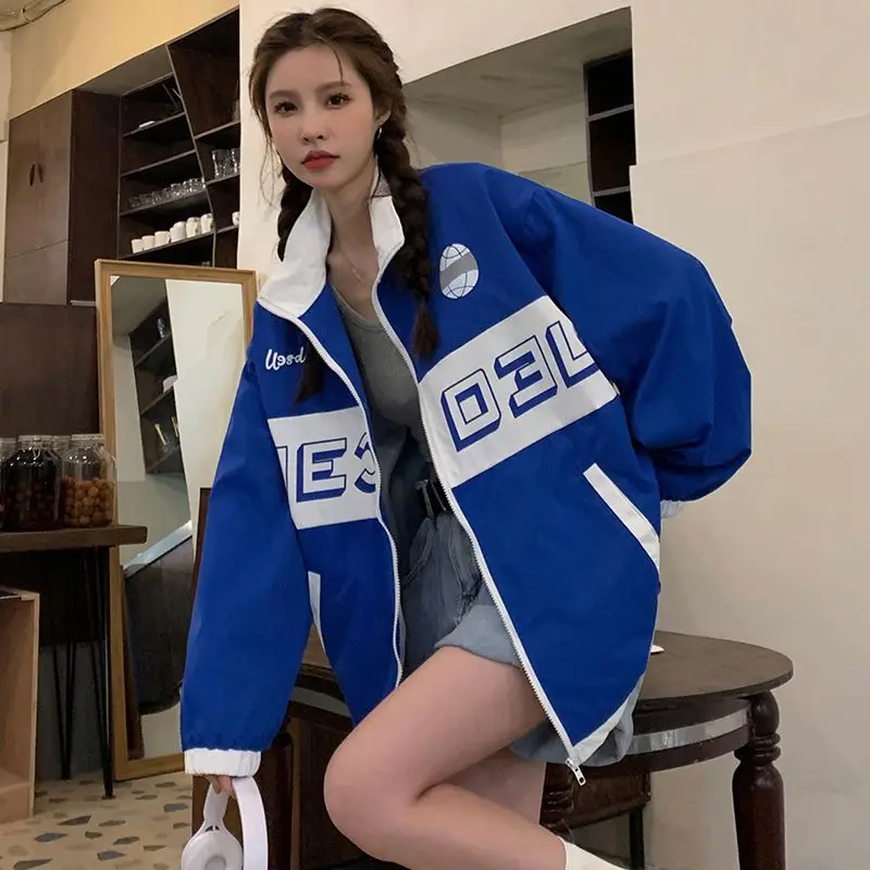 Autumn Harajuku Fashion Baseball Jacket Women Oversized Vintage Y2k  Streetwear Varsity Embroidery Jackets Korean Style Aesthetic - AliExpress