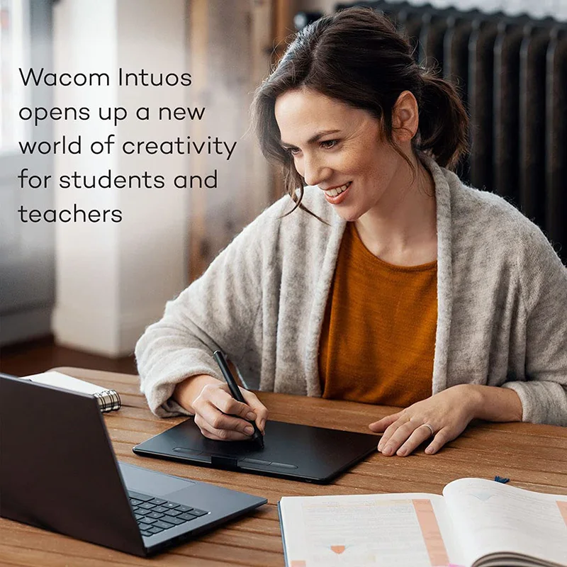 Wacom Intuos Medium Bluetooth Graphics Drawing Tablet with 4 Customizable ExpressKeys for Teachers Students and Creators - Image 4