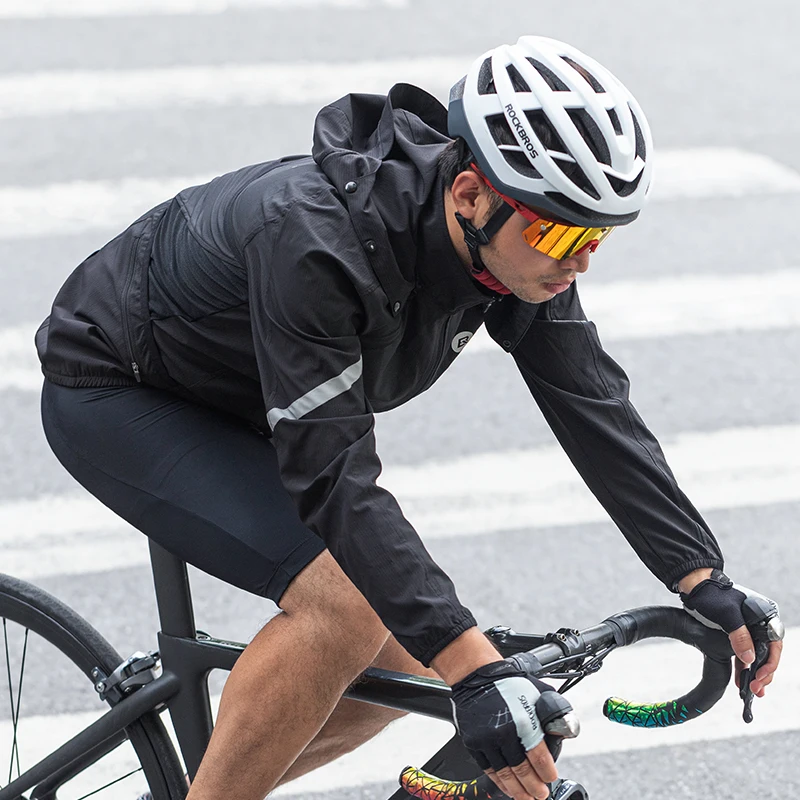 Cycling Jacket Cycling Clothes Reflective Jacket ROCKBROS Cycling Jacket Windproof Reflective Ultralight MTB Road Mountain Bicycle Wind Jackets Quick Dry Coat Sports Equipment
