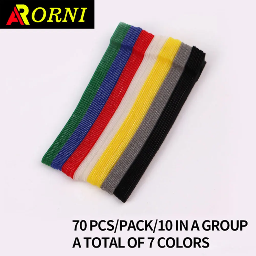 Bridas reutilizables para cables sujetadores de Velcro de nailon de pl stico correas de sujeci n jpg