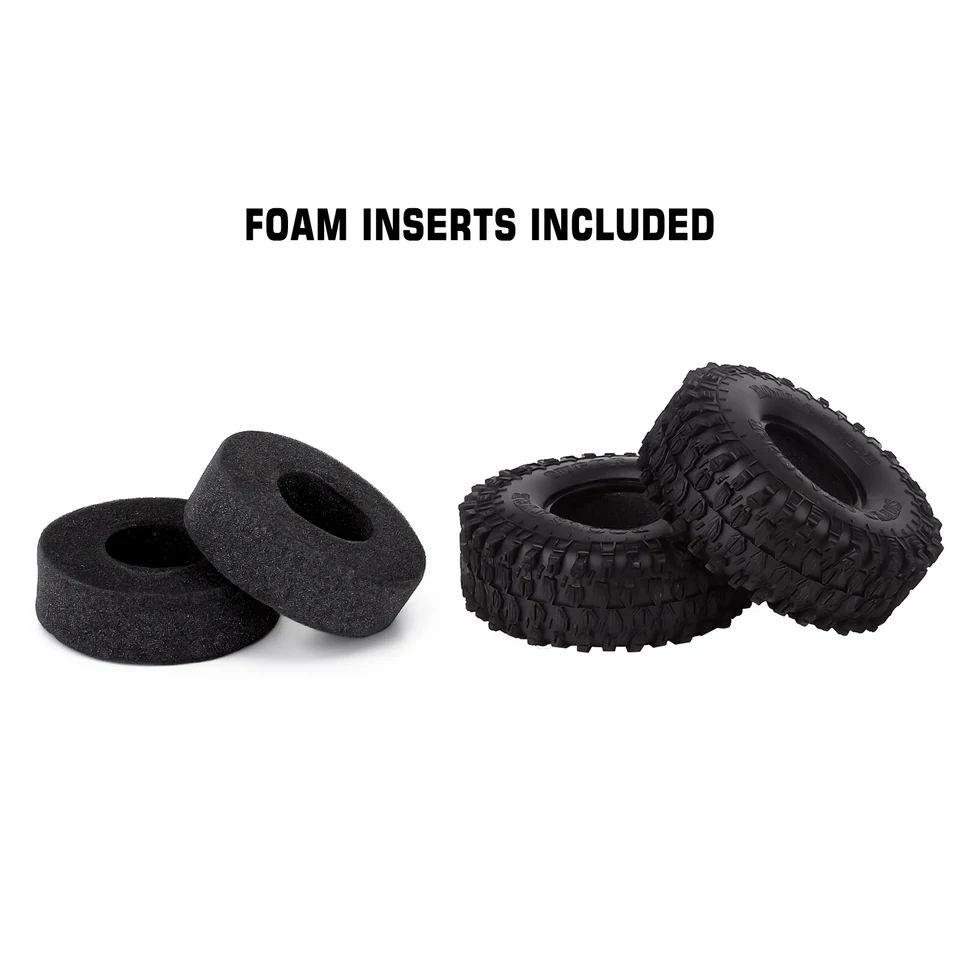 thumbnail image 2 of 4PCS 1.9 RC Crawler Tires 118mm - Soft Rubber Tires For TRX4 Axial SCX10 RC Cars 2 of 12