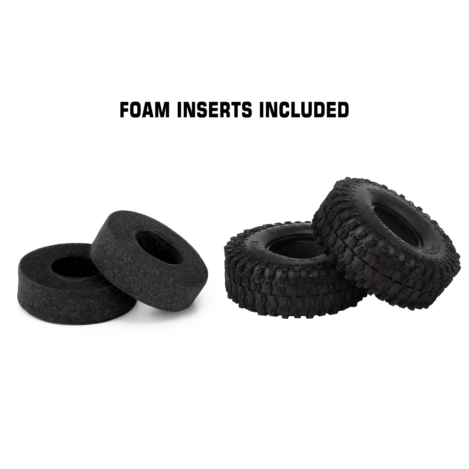 INJORA-4PCS 120MM 1.9   Ÿ̾  Ÿ̾ 1:10 RC ũѷ ڵ, Axial SCX10 90046 AXI03007 TRX4 Redcat Gen8