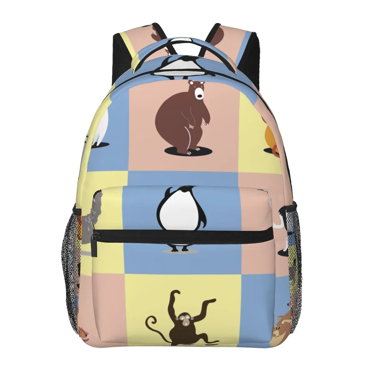 

Women Men Backpack Cute Wild Animals Travel Female Bag Male Laptop Backpack Book Bag