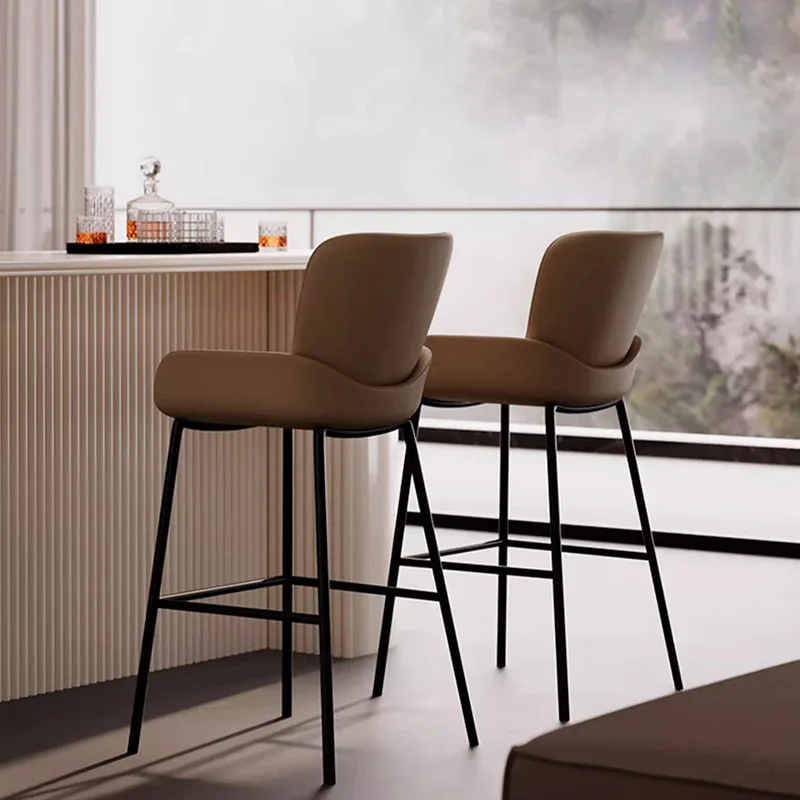Bar Stools Ergonomic Aesthetic Living Room Accent Office Chair Modern Long Height Relaxing Furniture