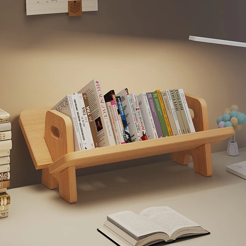 

Desktop Removable Magazine Book Shelf Wooden Newspaper Reading Shelf Luxury Revistero Furniture Bookcase