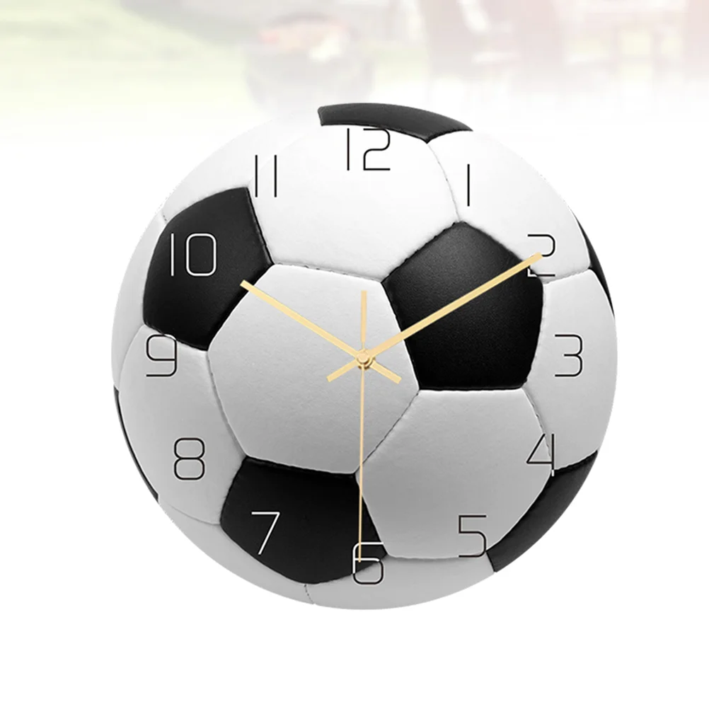 

Wall Soccer Clock Football Kids Alarm Clock Sport Soccer Ball Print Round Acrylic Kids Alarm Clock Silent Non Ticking